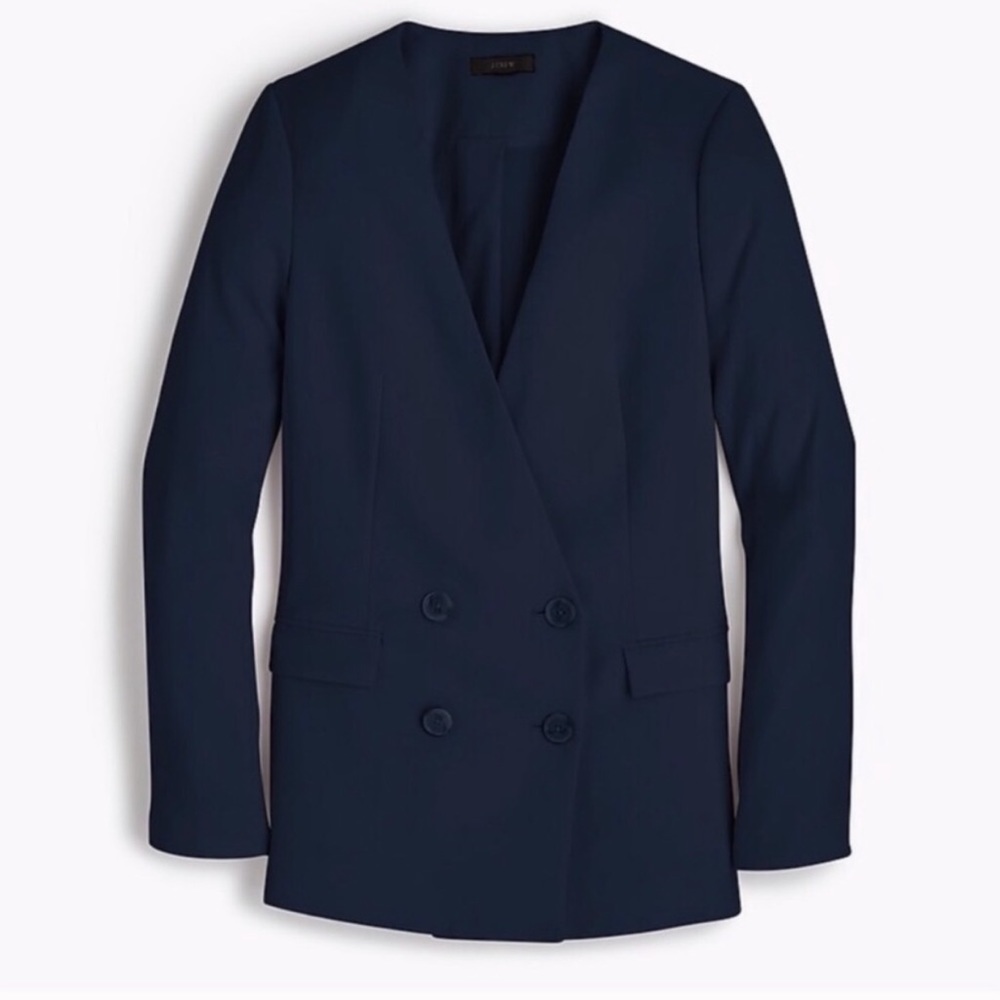 J. Crew French Girl Blazer in Navy